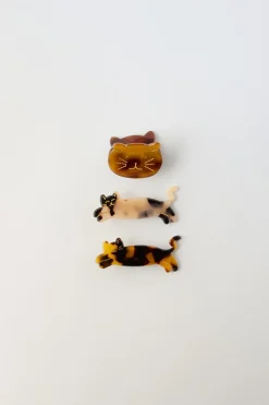 Niños ZARA 1½ - 6 Años·Accesorios|6 - 14 Años·Accesorios<PACK TRES PINZAS GATITOS