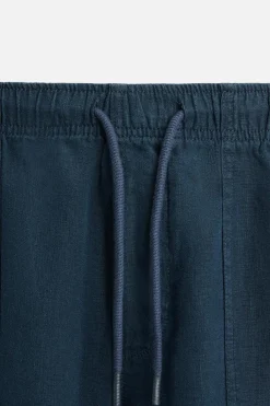 Fashion PANTALÓN 100% LINO Hombre Pantalones