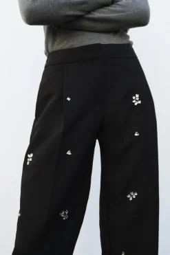 Clearance PANTALÓN ABALORIOS JOYA Mujer Pantalones