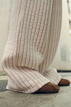 Best PANTALÓN ACOLCHADO RAYAS Mujer Pantalones