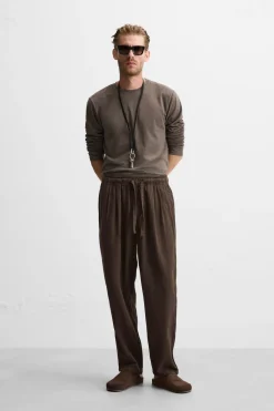 Outlet PANTALÓN ALGODÓN - LINO Hombre Pantalones