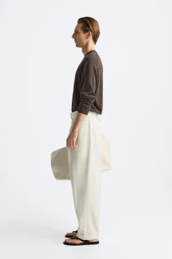 Clearance PANTALÓN ALGODÓN - LINO CINTURÓN Hombre Pantalones