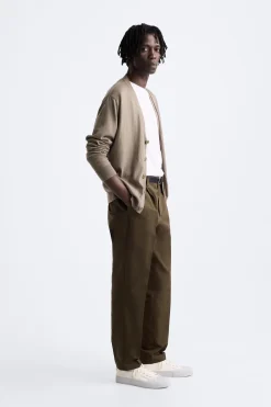 Online PANTALÓN ALGODÓN - LINO PLIEGUES Hombre Pantalones