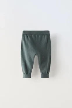 Niños ZARA 0 - 6 Meses·Punto|0 - 6 Meses·Básicos<PANTALÓN ALGODÓN SEDA PUNTO