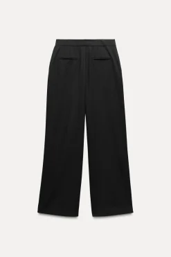 Outlet PANTALÓN ANCHO BAJO ABERTURAS Mujer Pantalones