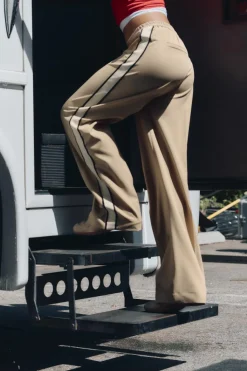 Clearance PANTALÓN ANCHO BANDA LATERAL Mujer Pantalones