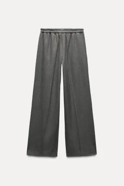 Hot PANTALÓN ANCHO BANDA LATERAL Mujer Pantalones