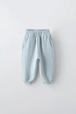 Niños ZARA 1½ - 6 Años·Pantalones|1½ - 6 Años·Chándal<PANTALÓN ANCHO BORDADO