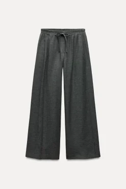 Discount PANTALÓN ANCHO CINTURA ELÁSTICA Mujer Pantalones
