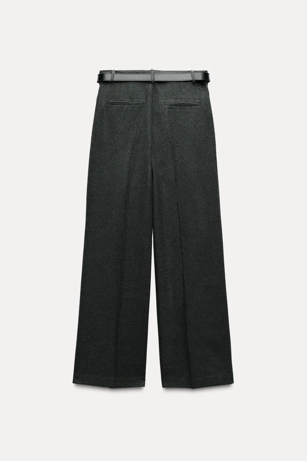 Discount PANTALÓN ANCHO CINTURÓN Mujer Pantalones