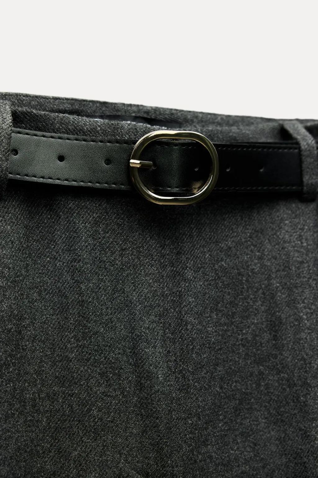 Discount PANTALÓN ANCHO CINTURÓN Mujer Pantalones