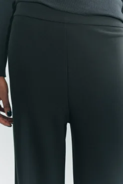 New PANTALÓN ANCHO CREPE Mujer Pantalones