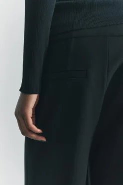 New PANTALÓN ANCHO CREPE Mujer Pantalones