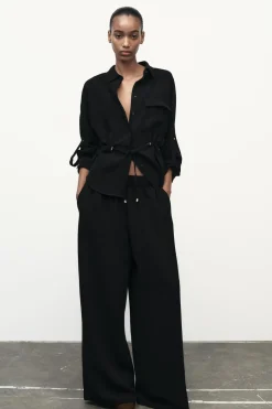 Hot PANTALÓN ANCHO CREPE Mujer Pantalones