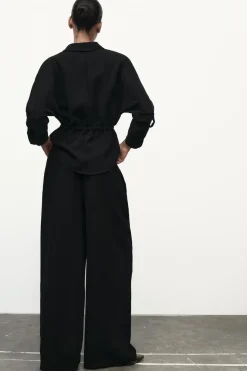 Hot PANTALÓN ANCHO CREPE Mujer Pantalones