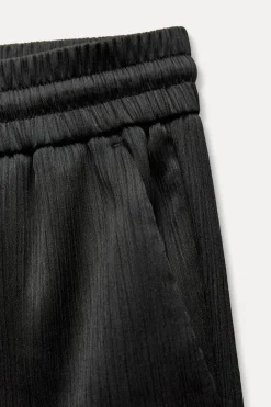 Sale PANTALÓN ANCHO EFECTO ARRUGADO Mujer Pantalones