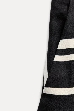 New PANTALÓN ANCHO ESTAMPADO GEOMÉTRICO Mujer Pantalones