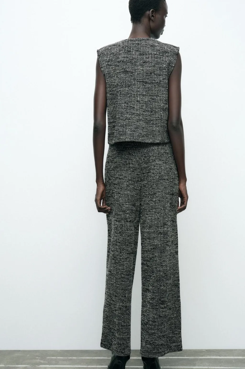 Discount PANTALÓN ANCHO ESTRUCTURA Mujer Pantalones