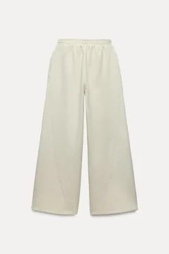 New PANTALÓN ANCHO INTERLOCK Mujer Pantalones|Sudaderas / Joggers