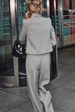 Sale PANTALÓN ANCHO PATA DE GALLO Mujer Pantalones