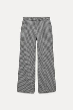 Sale PANTALÓN ANCHO PATA DE GALLO Mujer Pantalones