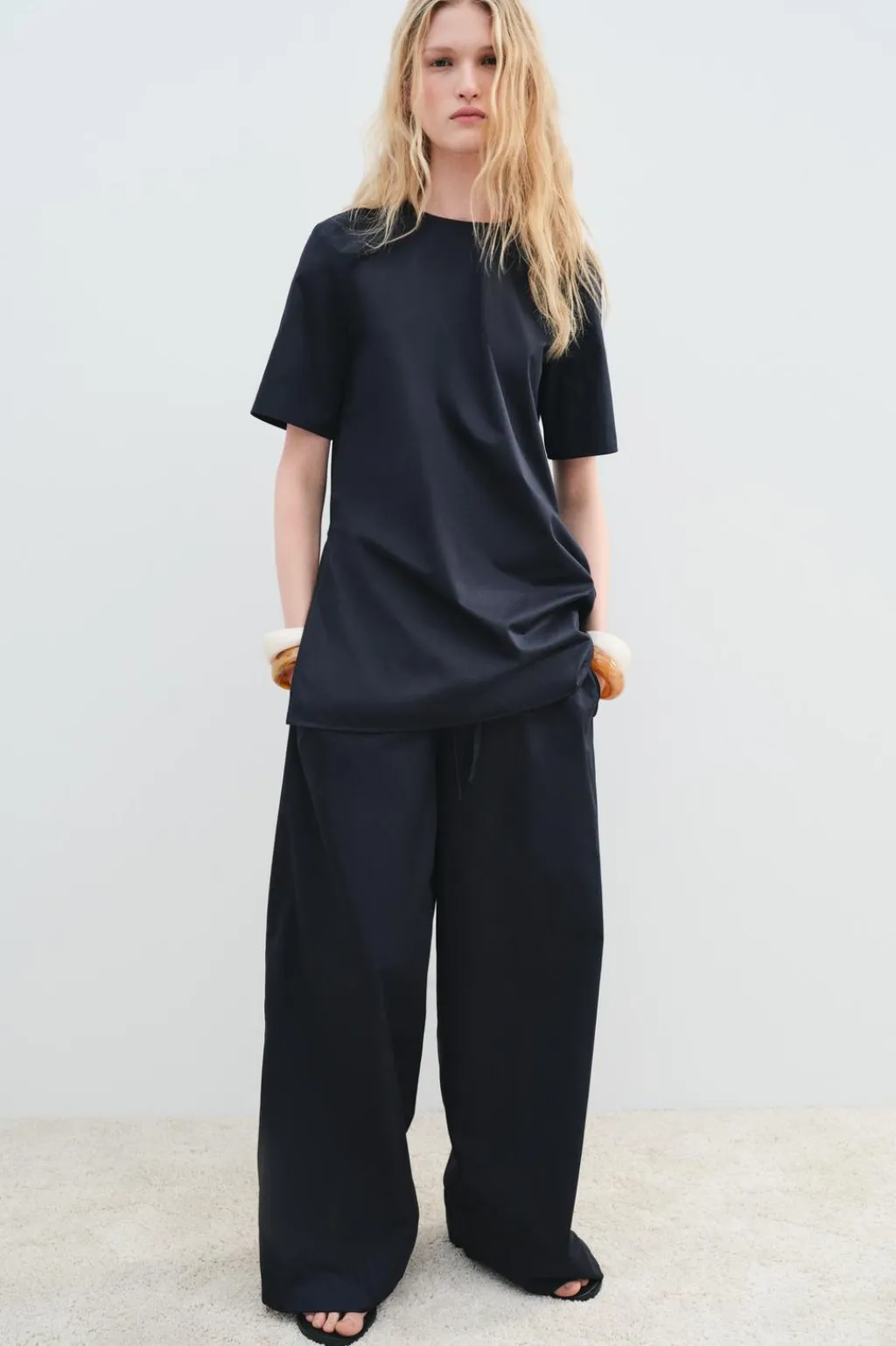 Discount PANTALÓN ANCHO PIJAMERO ZW COLLECTION Mujer Pantalones