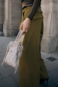 Best PANTALÓN ANCHO PINZAS Mujer Pantalones