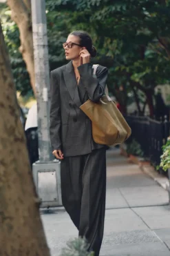 Sale PANTALÓN ANCHO PINZAS Mujer Pantalones