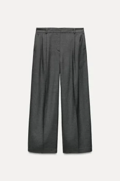 Sale PANTALÓN ANCHO PINZAS Mujer Pantalones