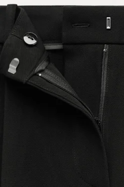 Outlet PANTALÓN ANCHO PINZAS CINTURÓN Mujer Pantalones