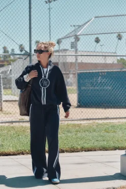 Outlet PANTALÓN ANCHO PUNTILLA Mujer Sudaderas / Joggers|Pantalones