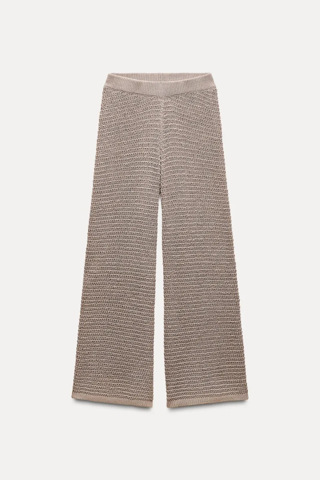 Outlet PANTALÓN ANCHO PUNTO Mujer Pantalones|Cárdigan / Jerséis