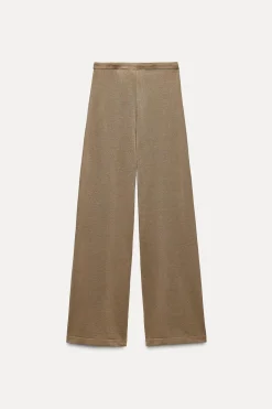 New PANTALÓN ANCHO PUNTO Mujer Pantalones|Cárdigan / Jerséis