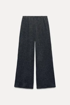 Hot PANTALÓN ANCHO PUNTO SOFT Mujer Pantalones