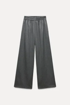 Outlet PANTALÓN ANCHO RAYA DIPLOMÁTICA Mujer Pantalones