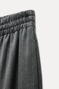 Outlet PANTALÓN ANCHO RAYA DIPLOMÁTICA Mujer Pantalones