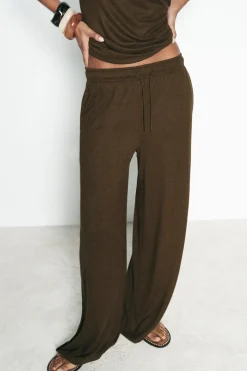 Best PANTALÓN ANCHO RÚSTICO Mujer Pantalones