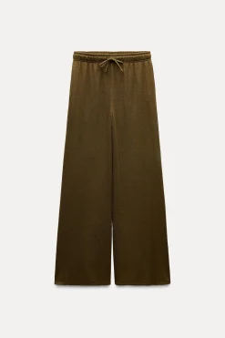 Best PANTALÓN ANCHO RÚSTICO Mujer Pantalones