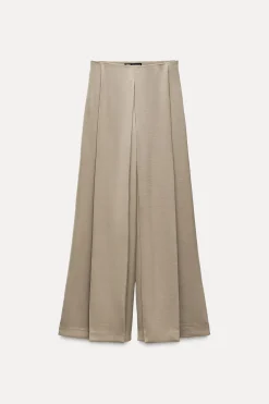 Discount PANTALÓN ANCHO SATINADO Mujer Pantalones