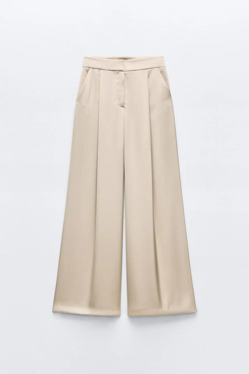 Sale PANTALÓN ANCHO SATINADO Mujer Pantalones