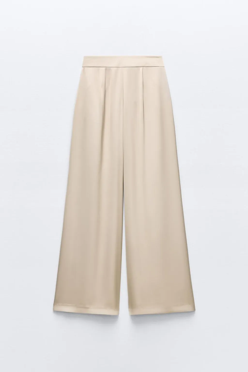 Sale PANTALÓN ANCHO SATINADO Mujer Pantalones