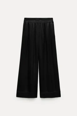 Discount PANTALÓN ANCHO SATINADO ZW COLLECTION Mujer Pantalones