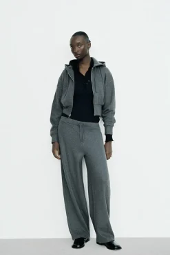 Discount PANTALÓN ANCHO SOFT Mujer Pantalones|Sudaderas / Joggers