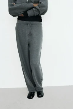 Discount PANTALÓN ANCHO SOFT Mujer Pantalones|Sudaderas / Joggers