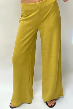 Clearance PANTALÓN ANCHO SOFT PIQUÉ Mujer Pantalones