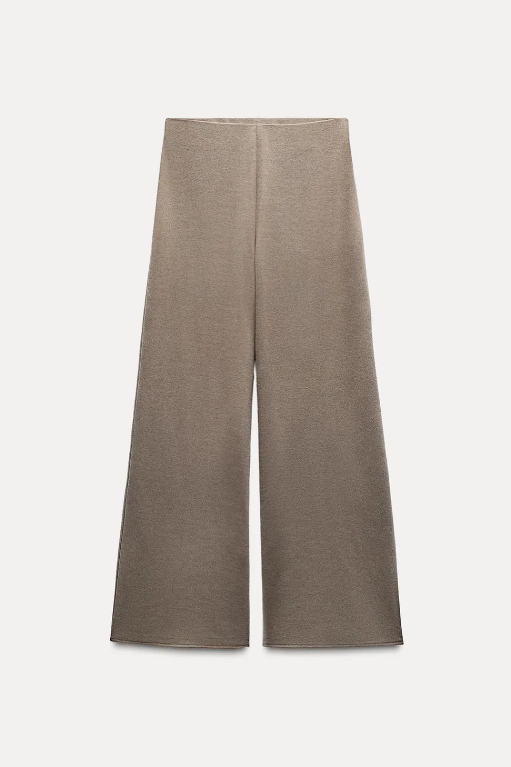 Discount PANTALÓN ANCHO SOFT PIQUÉ Mujer Pantalones