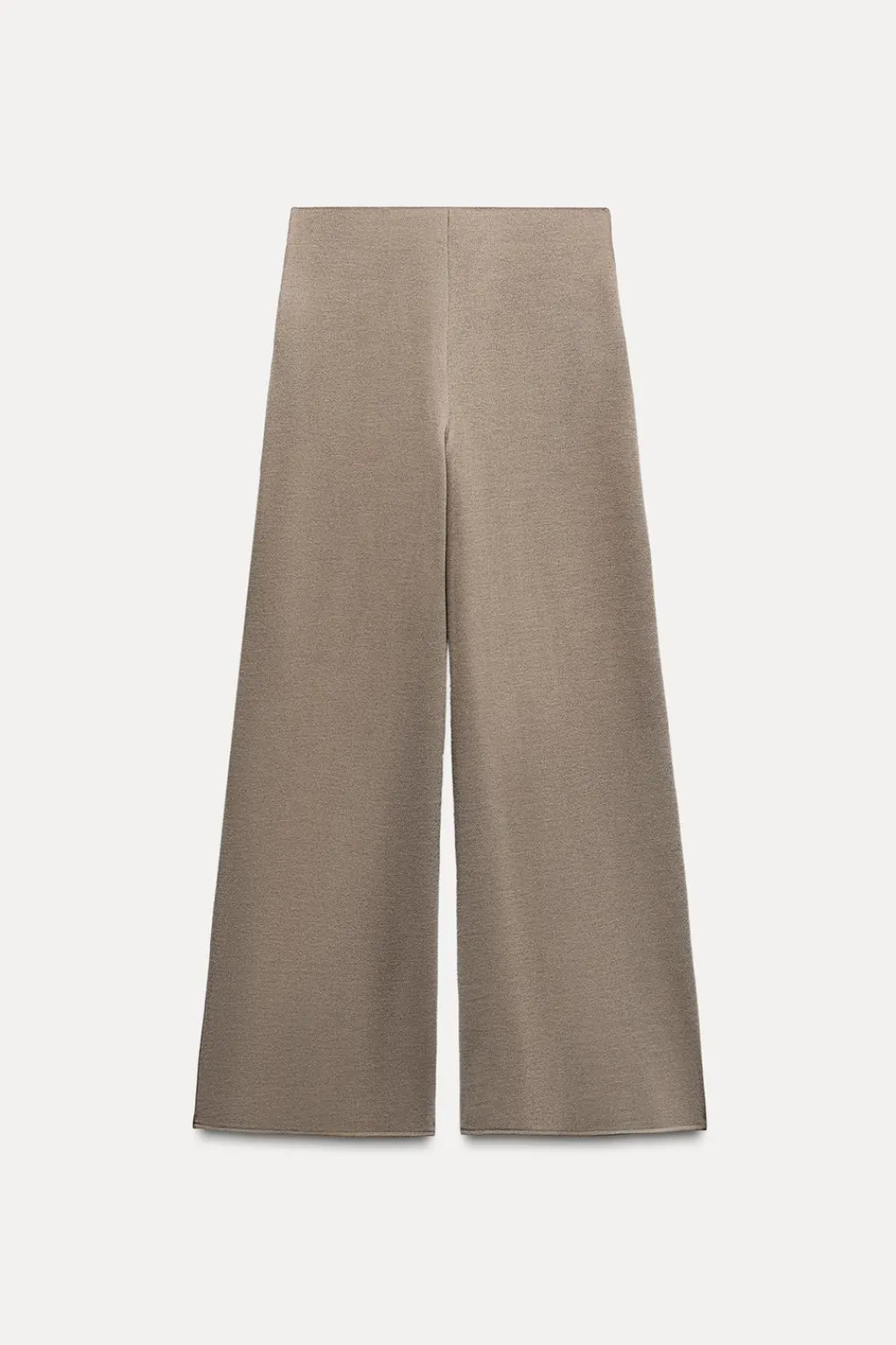 Discount PANTALÓN ANCHO SOFT PIQUÉ Mujer Pantalones