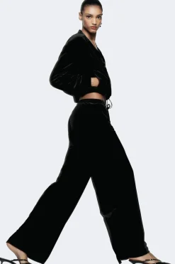 Discount PANTALÓN ANCHO TERCIOPELO Mujer Pantalones