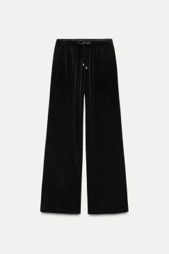Discount PANTALÓN ANCHO TERCIOPELO Mujer Pantalones