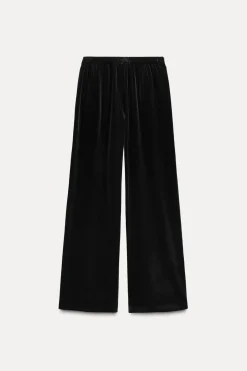 Discount PANTALÓN ANCHO TERCIOPELO Mujer Pantalones